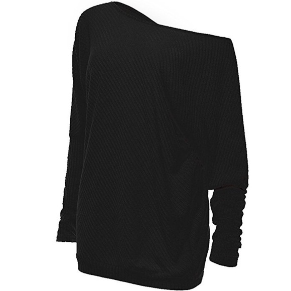 Beautiful women off shoulder loose sweater - Picture 2 of 8